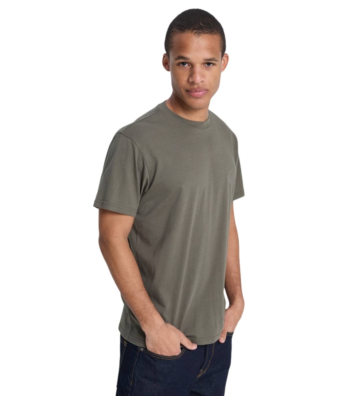 Quiksilver - Camiseta Gris para Hombre - Mini Logo