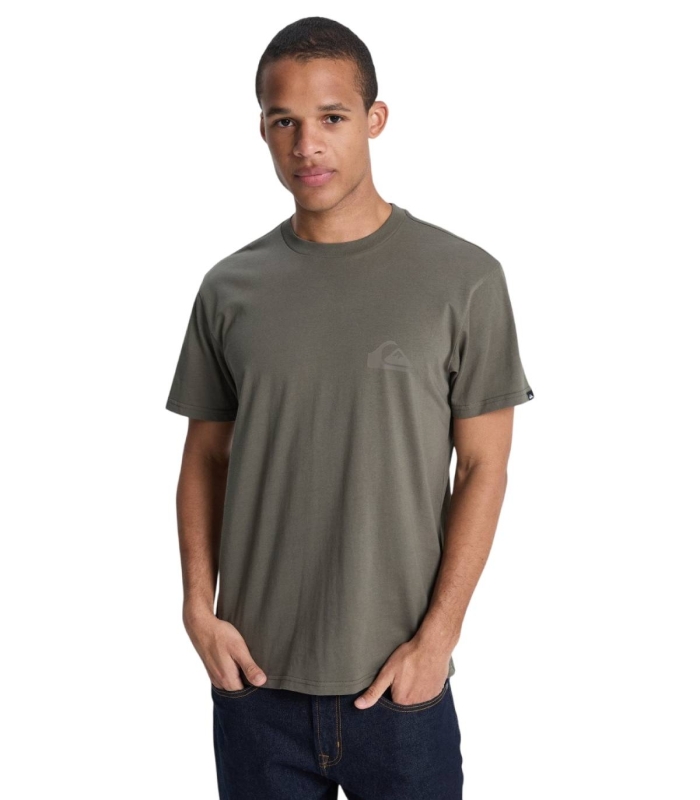 Quiksilver - Camiseta Gris para Hombre - Mini Logo