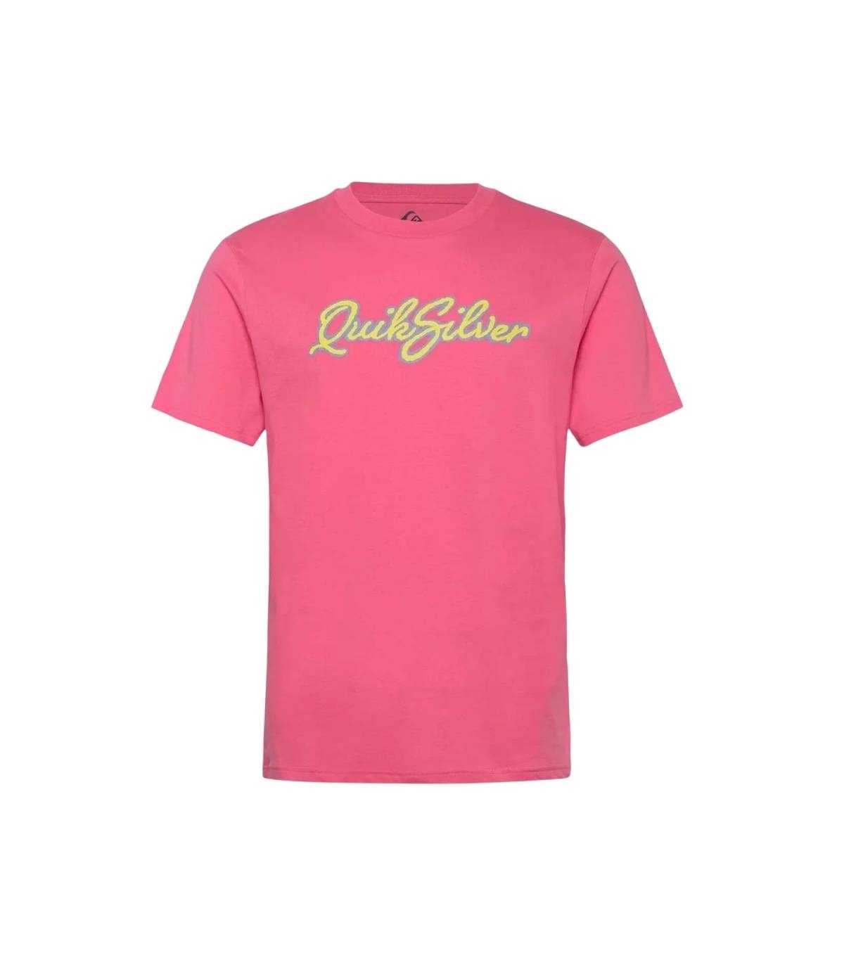 Quiksilver - Camiseta Rosa para Hombre - Malibu ss