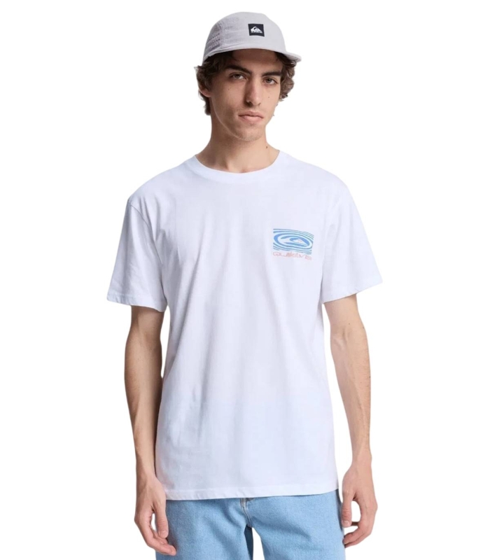 Quiksilver - Camiseta Blanca para Hombre - Ripples