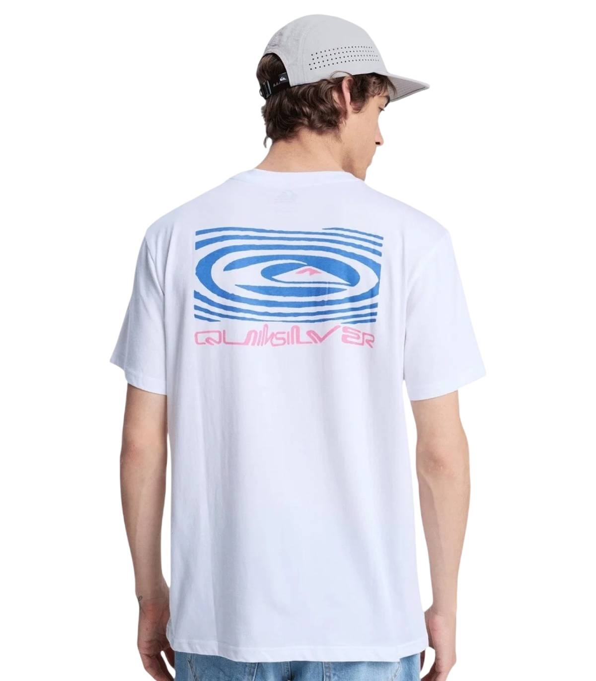 Quiksilver - Camiseta Blanca para Hombre - Ripples