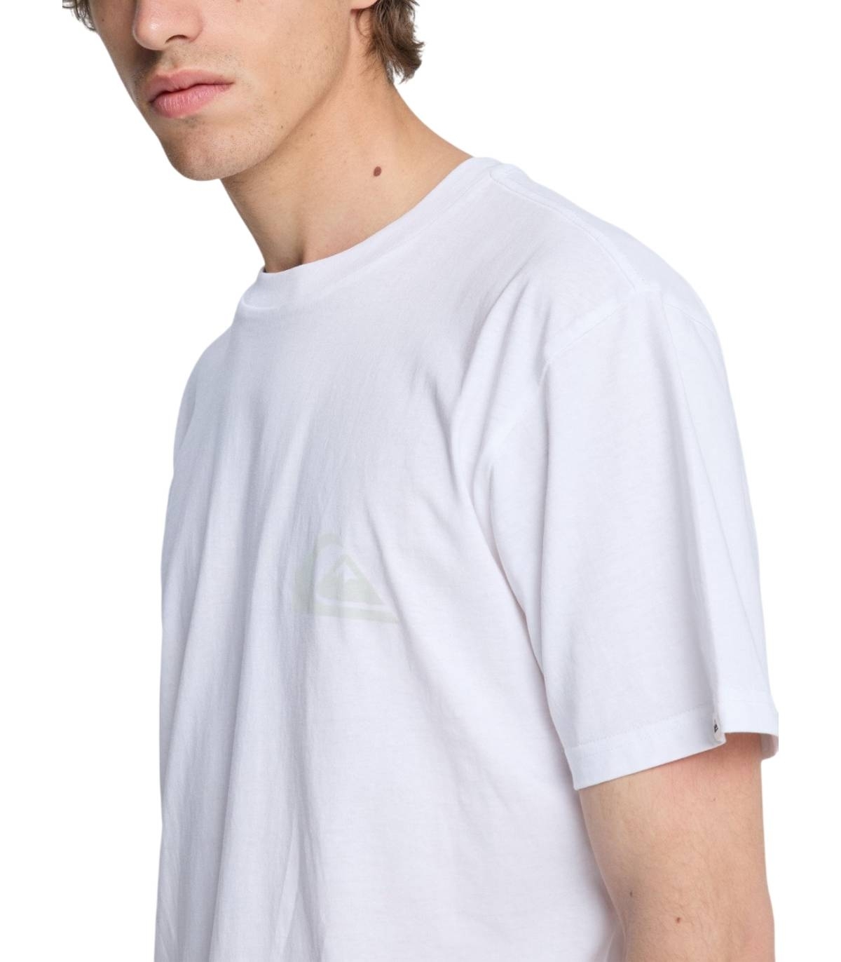 Quiksilver - Camiseta Blanca para Hombre - Mini Logo
