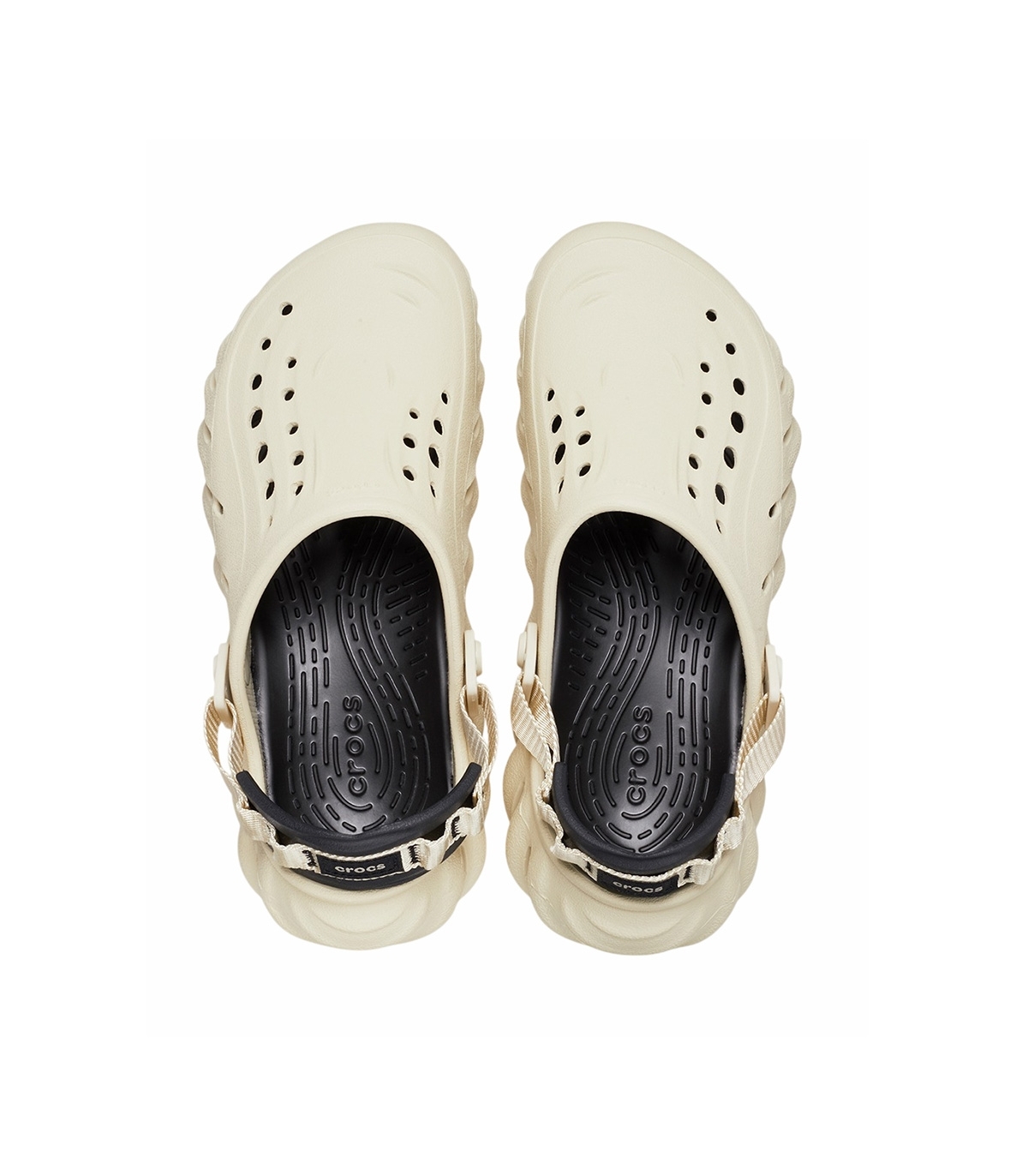 Crocs - Chanclas Beige para Hombre - Echo Clog