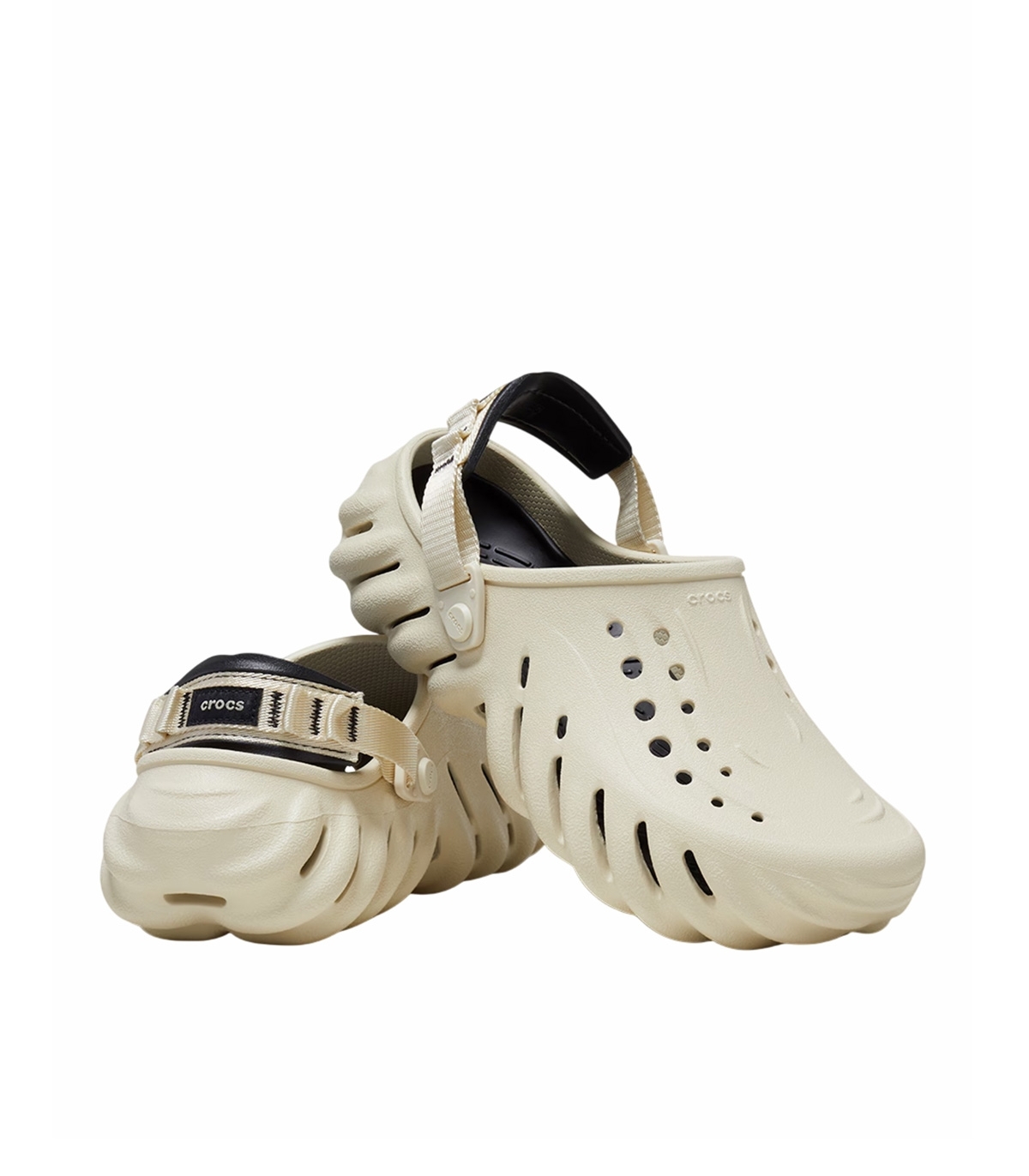 Crocs - Chanclas Beige para Hombre - Echo Clog