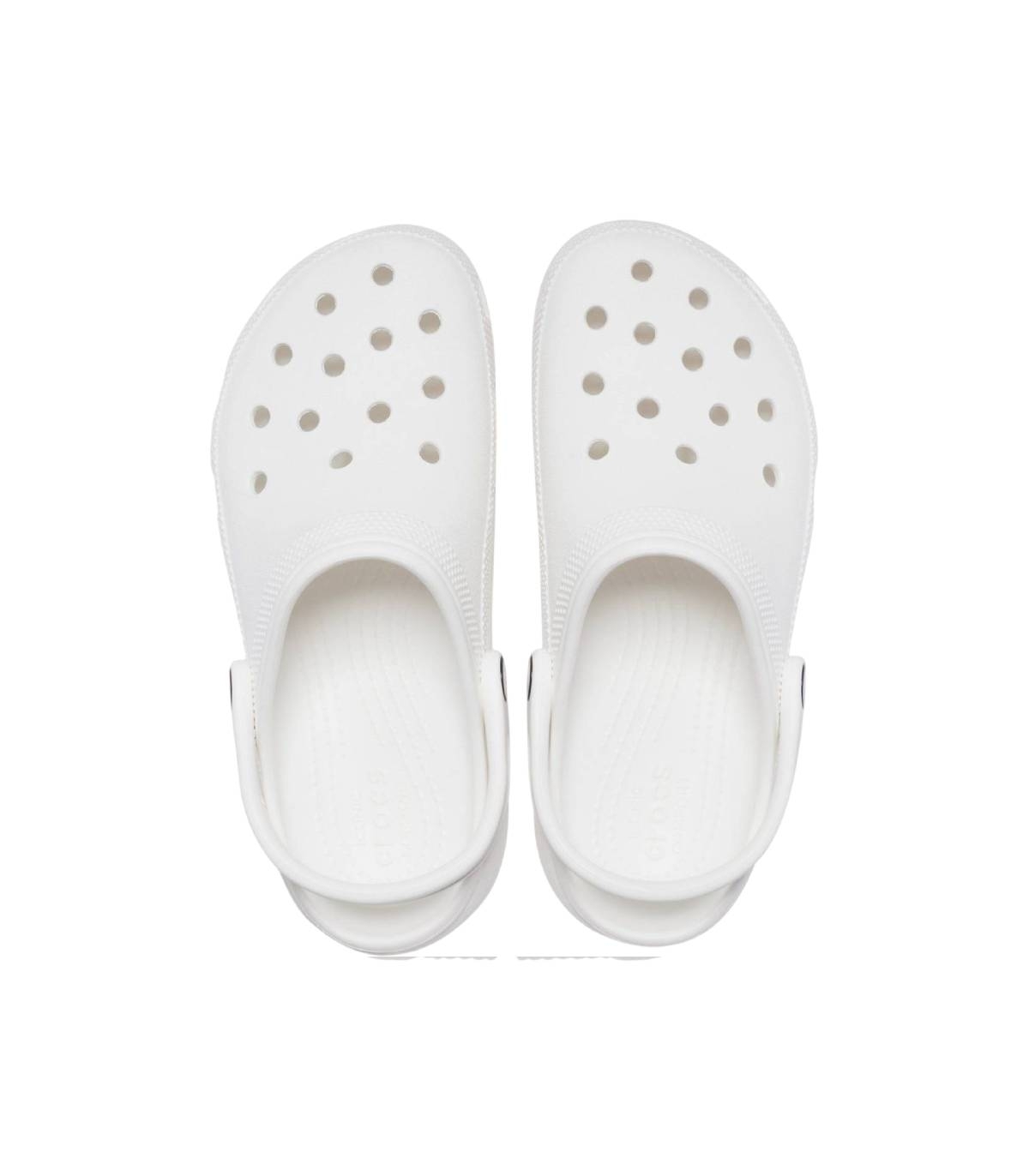 Crocs - Chanclas Beige para Mujer - Classics Plataform