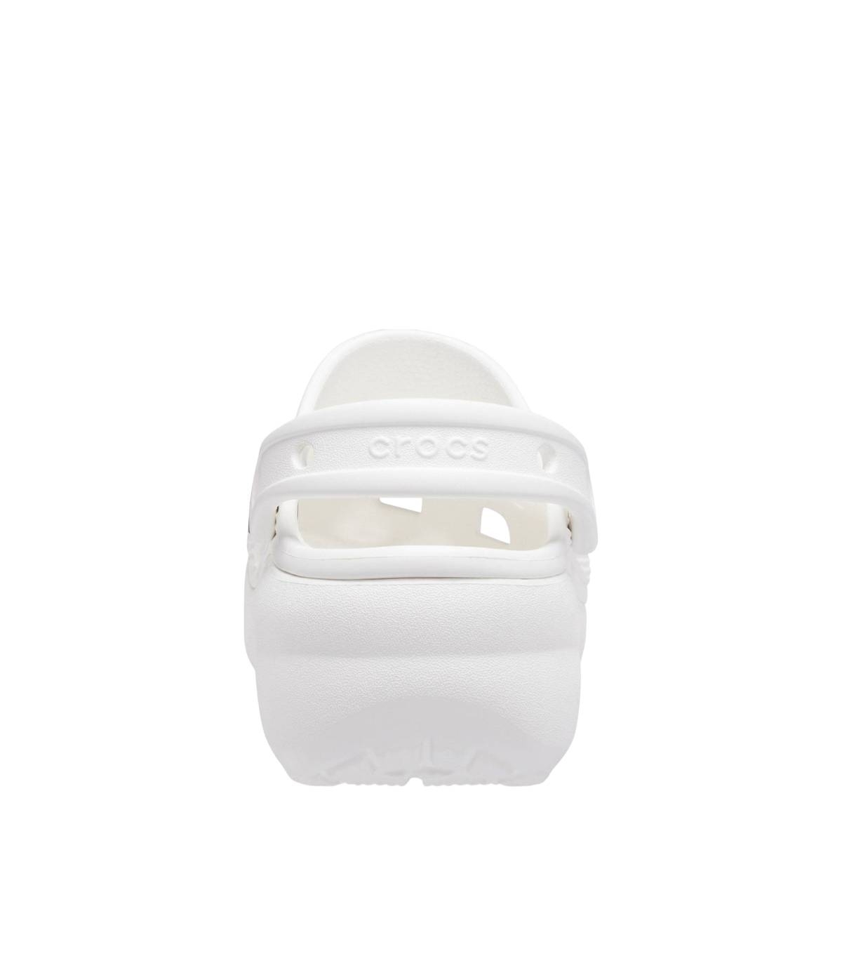Crocs - Chanclas Beige para Mujer - Classics Plataform