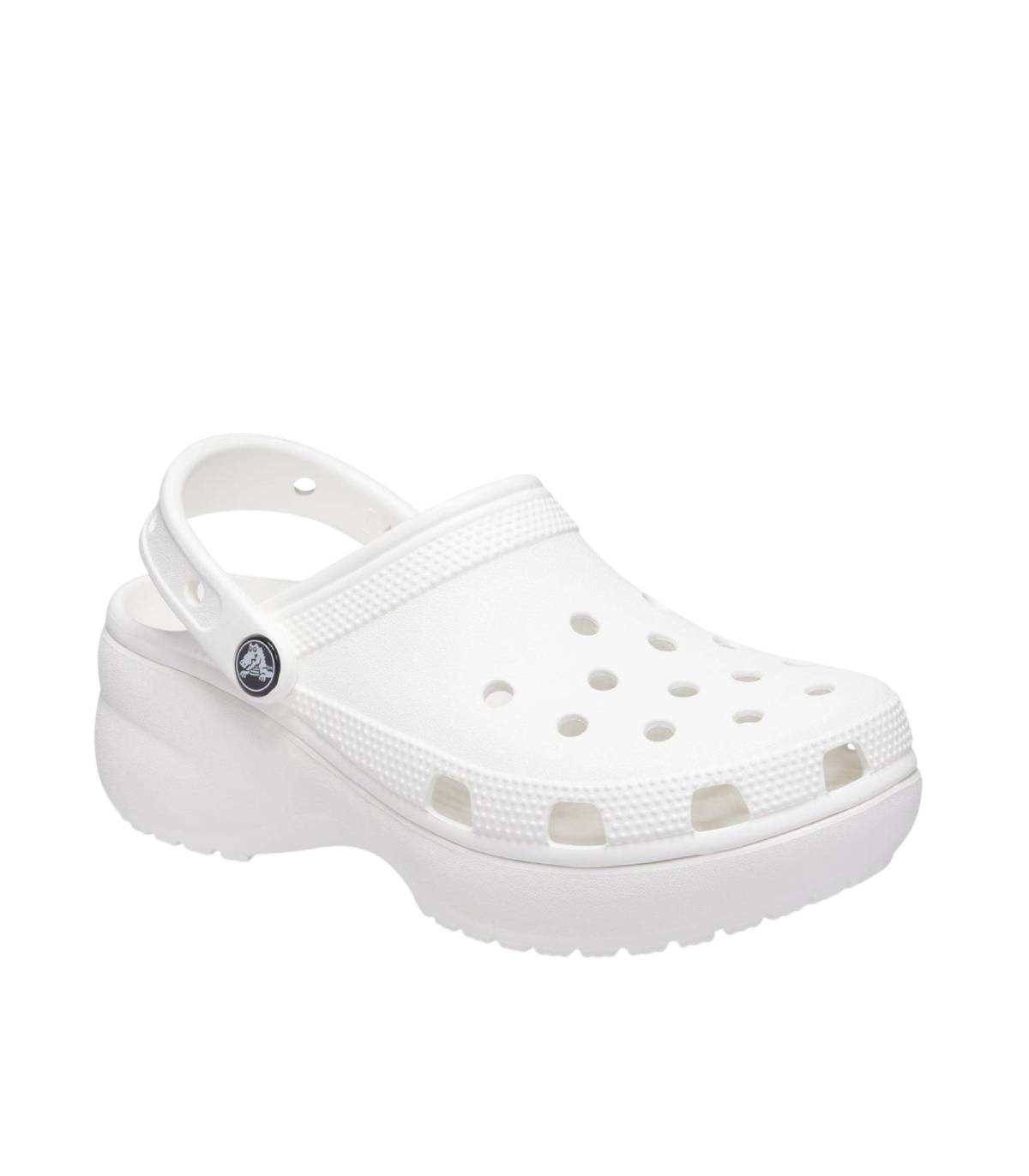Crocs - Chanclas Beige para Mujer - Classics Plataform
