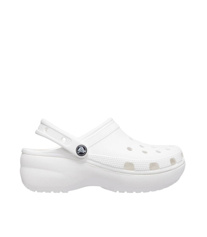 Crocs - Chanclas Beige para Mujer - Classics Plataform