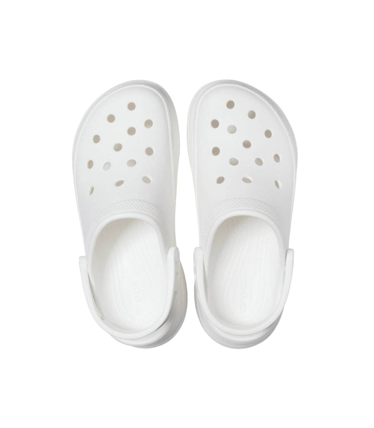 Crocs - Chanclas Blancas para Mujer - Classics Plataform