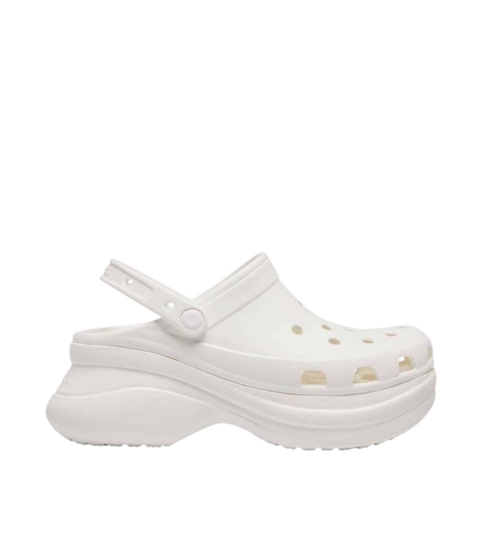 Crocs - Chanclas Blancas para Mujer - Classics Plataform
