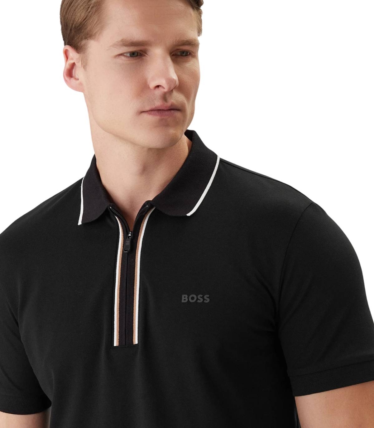 Boss - Polo Negro para Hombre