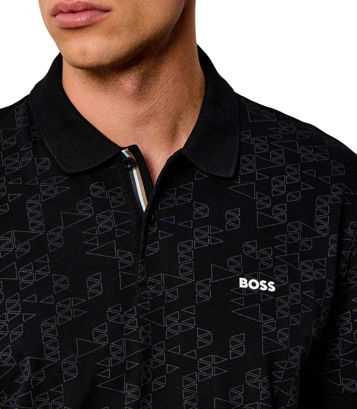 Boss - Polo Negro para Hombre