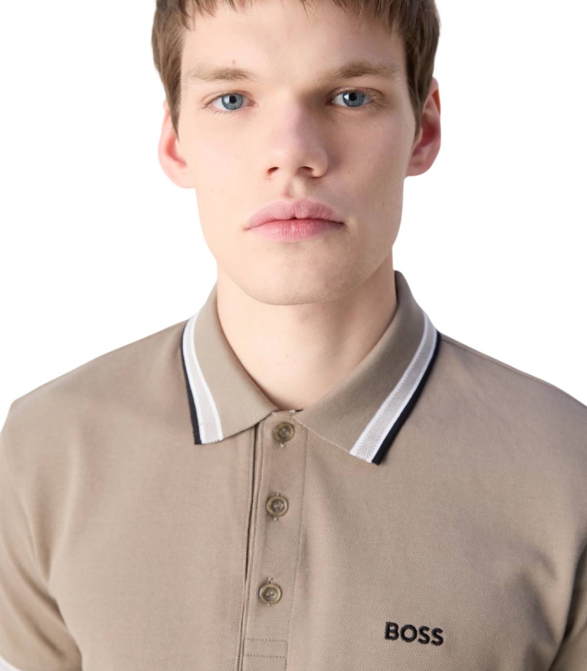 Boss - Polo Beige para Hombre