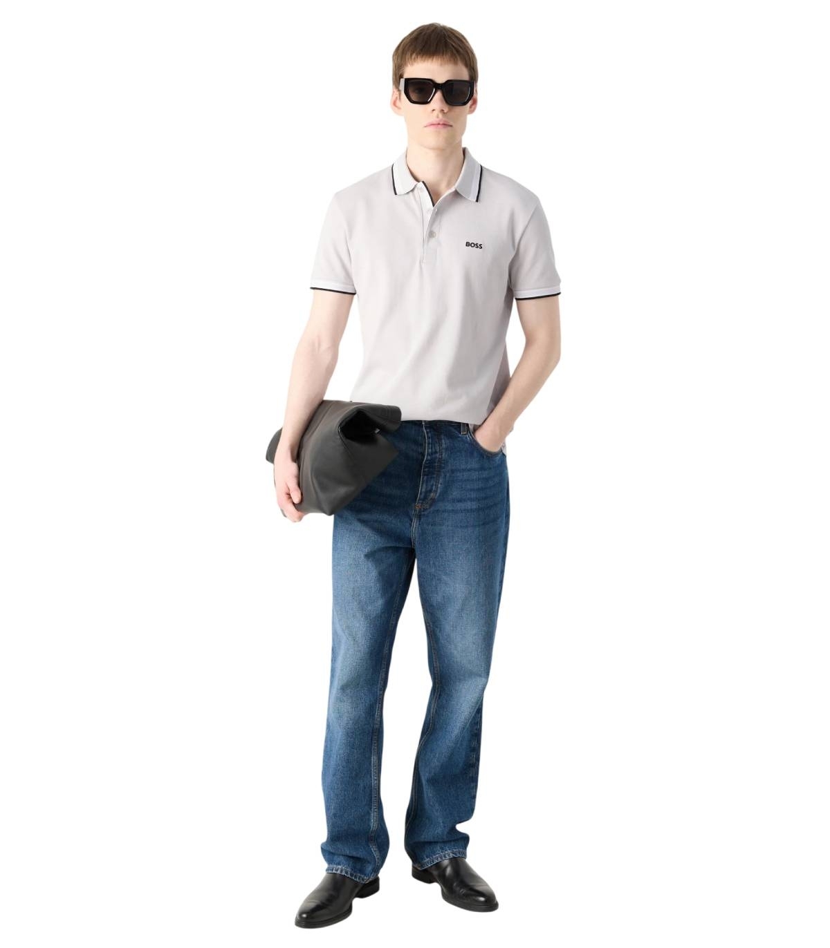 Boss - Polo Blanco para Hombre