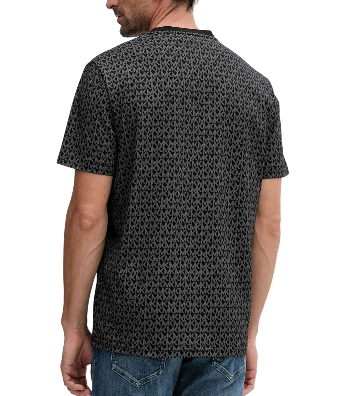 Michael Kors - Camiseta Negra para Hombre - SIG TEE