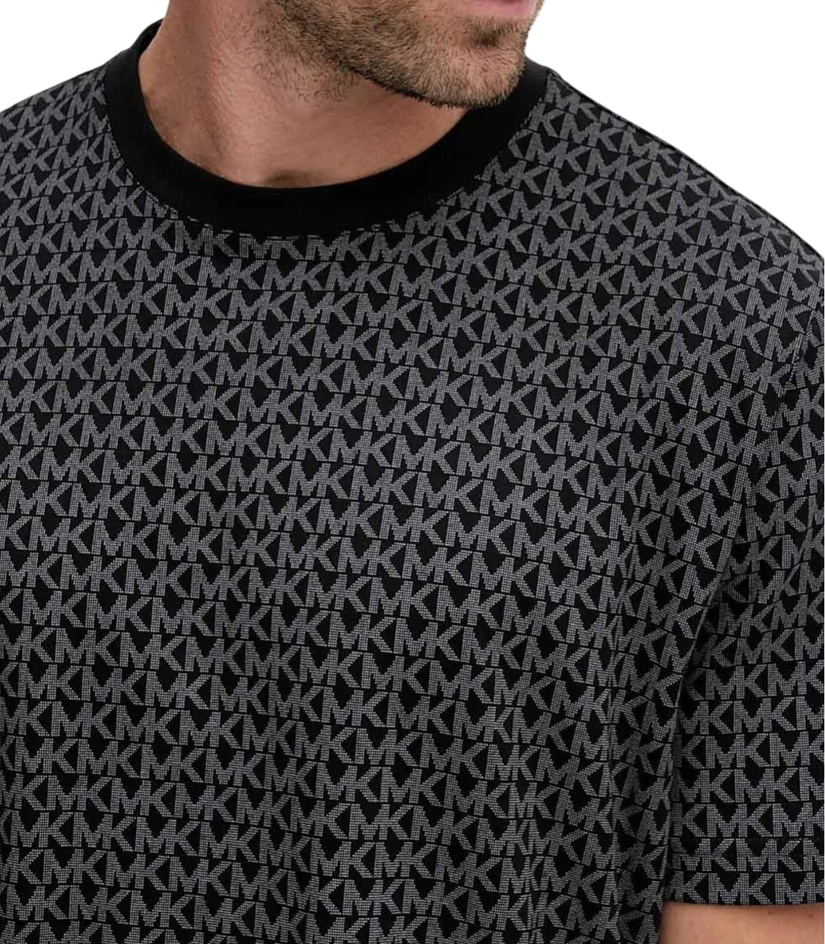 Michael Kors - Camiseta Negra para Hombre - SIG TEE