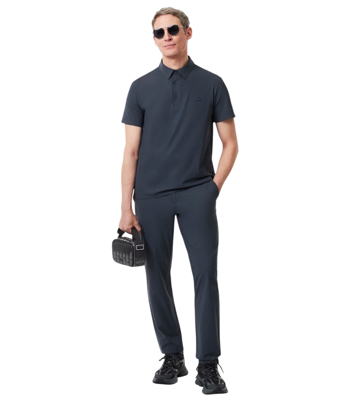 Lacoste - Bolso Negro para Hombre