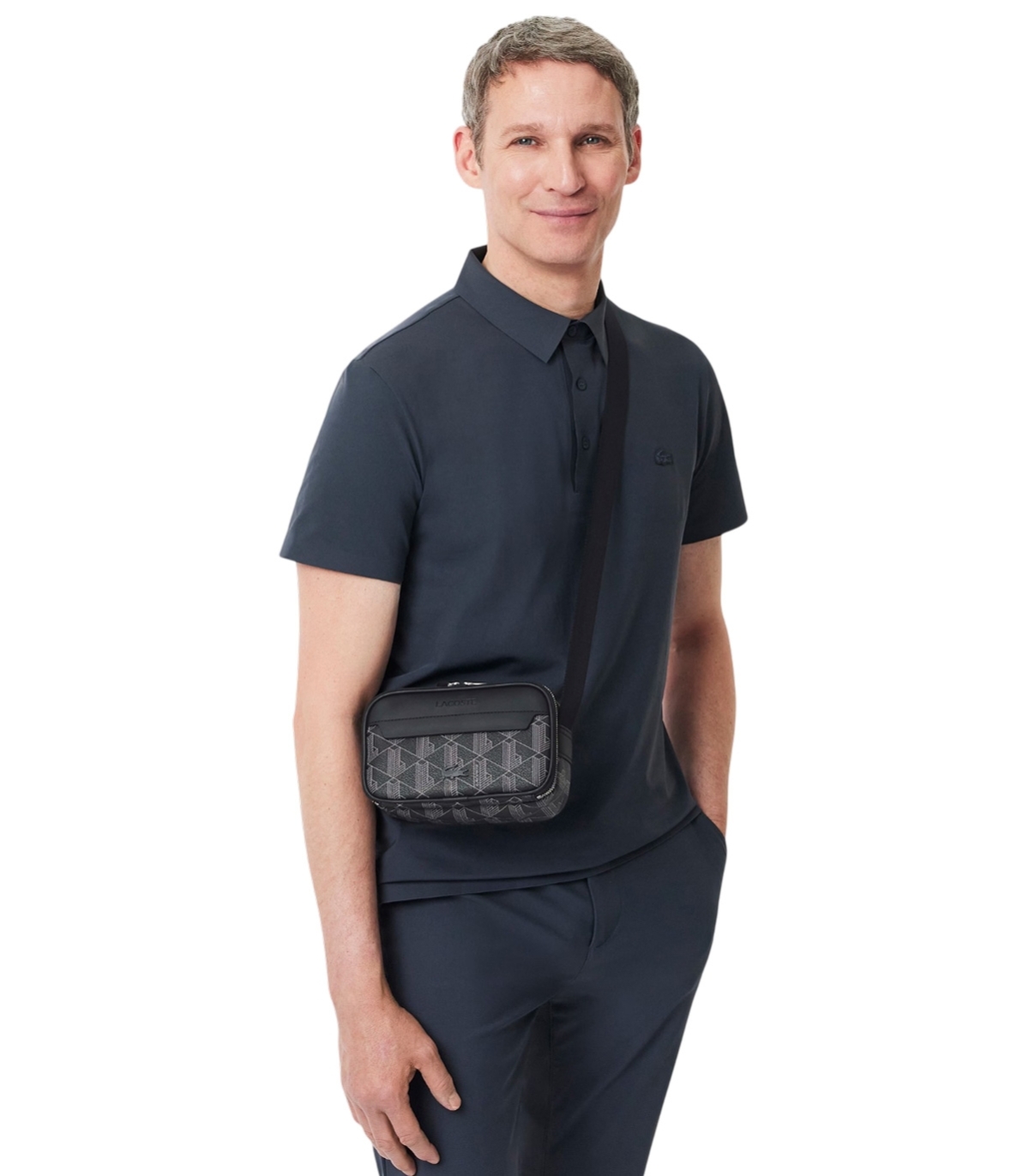 Lacoste - Bolso Negro para Hombre