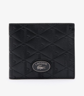 Lacoste - Cartera Negra para Hombre - BILLFOLD COIN