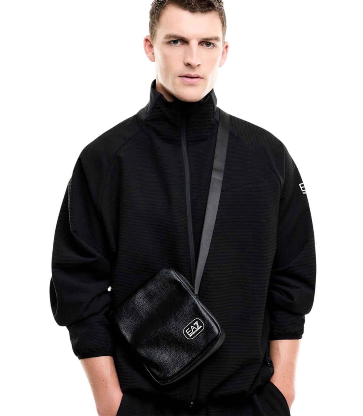 Emporio Armani - Riñonera Negra para Unisex - EA7
