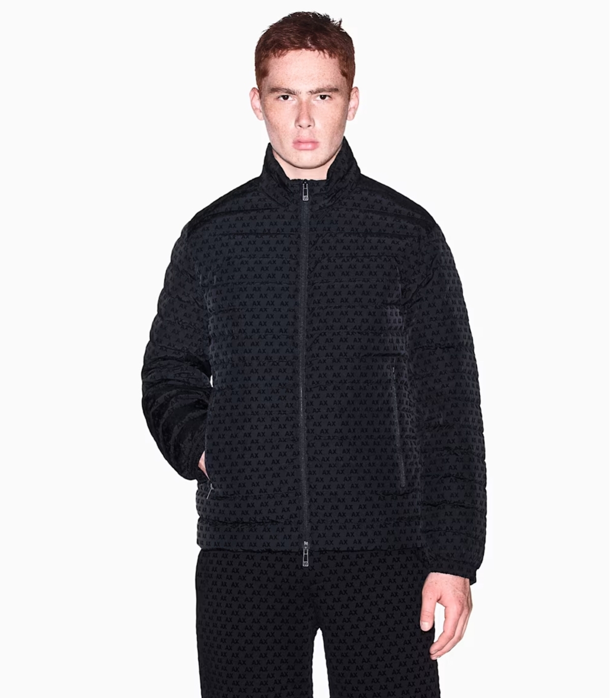 Armani Exchange - Chaquetón Negro para Hombre