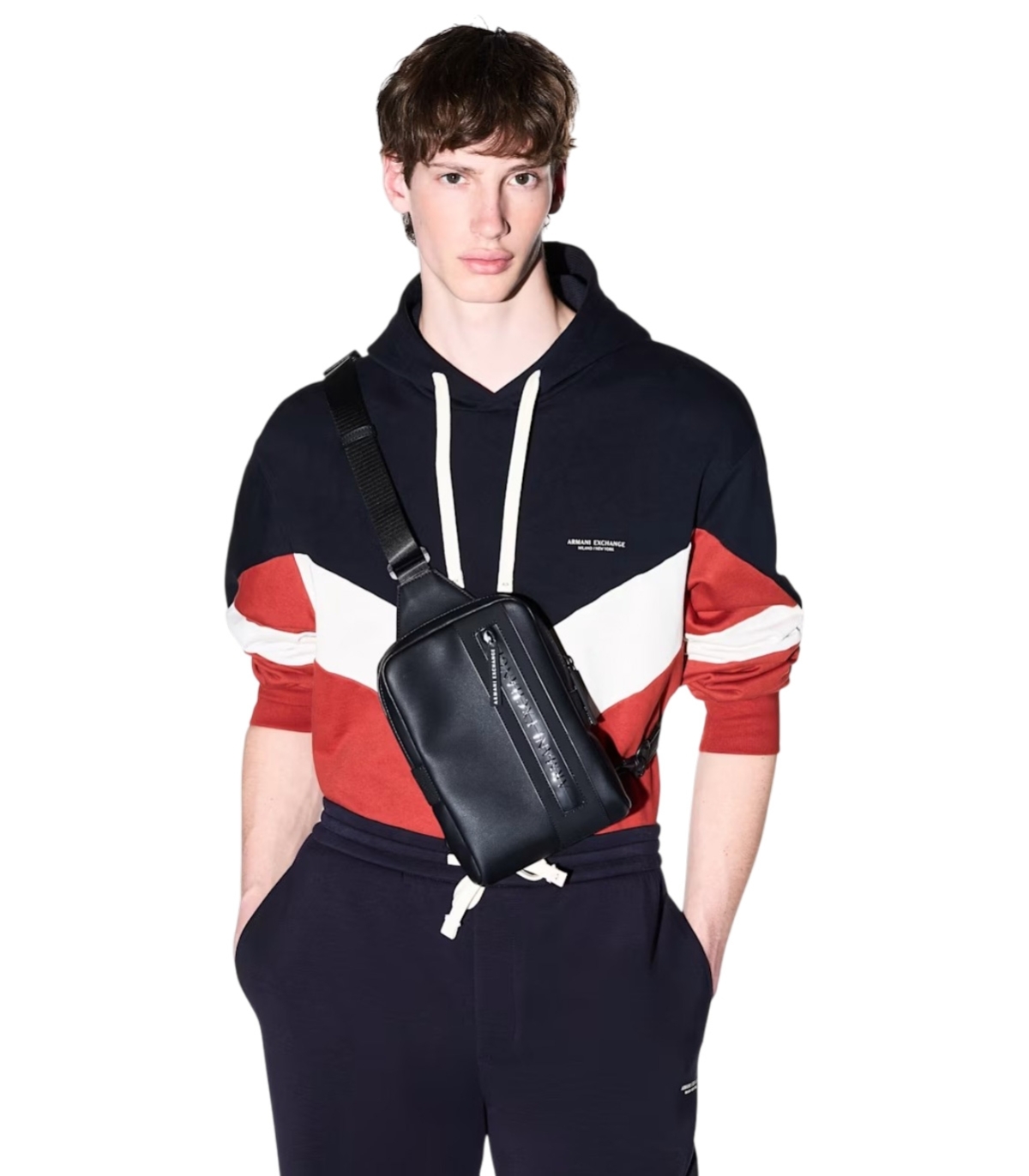 Armani Exchange - Bolso Negro para Hombre