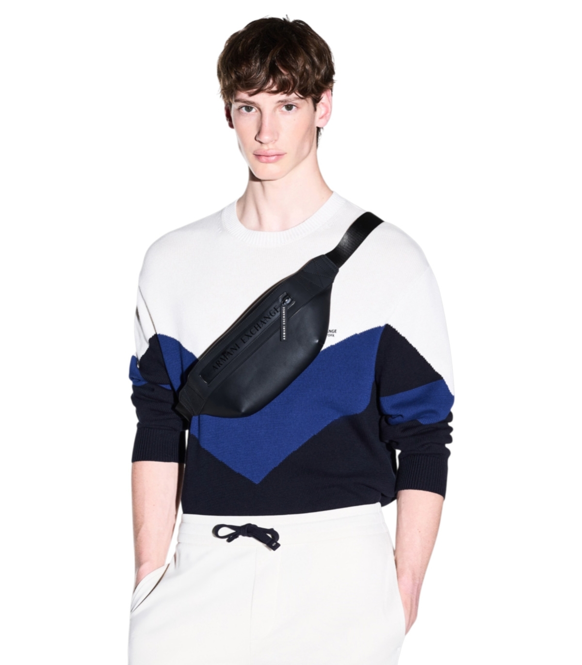 Armani Exchange - Riñonera Negra para Hombre