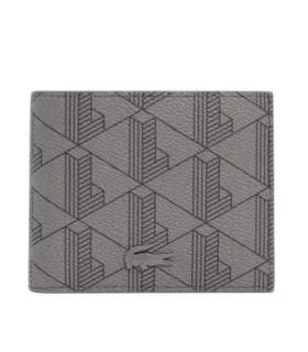 Lacoste - Cartera Gris para Hombre - billfold