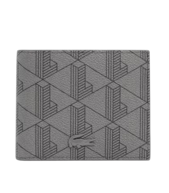 Lacoste - Cartera Gris para Hombre - billfold