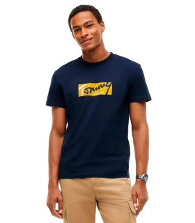 Tommy Jeans - Camiseta azul para Hombre - SIGNATURE