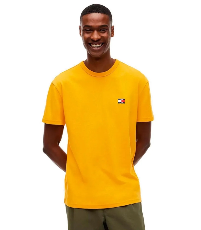 Tommy Jeans - Camiseta Amarillo para Hombre - BADGE