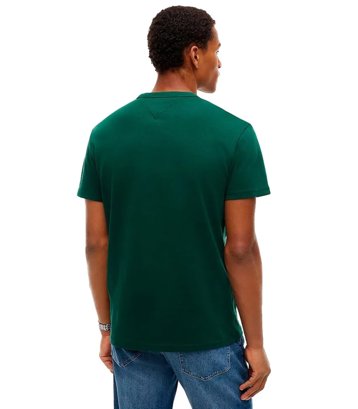 Tommy Jeans - Camiseta Verde para Hombre - BADGE