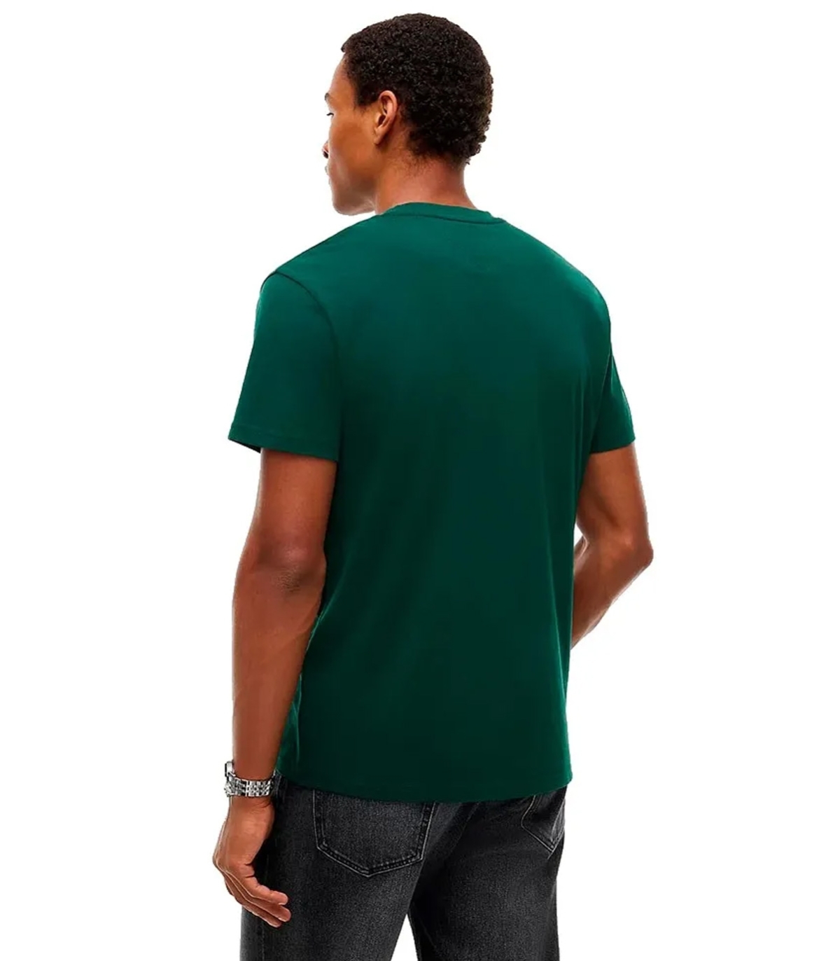 Tommy Jeans - Camiseta Verde para Hombre - LINEAR