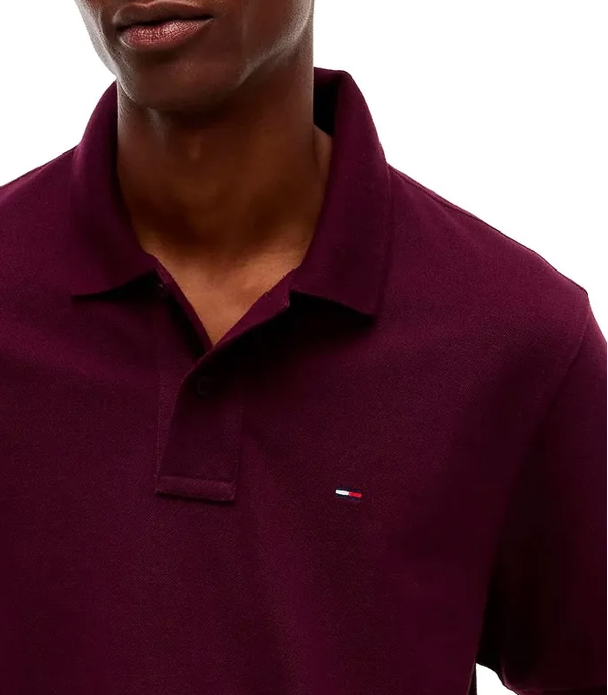 Tommy Jeans - Polo Burdeo para Hombre