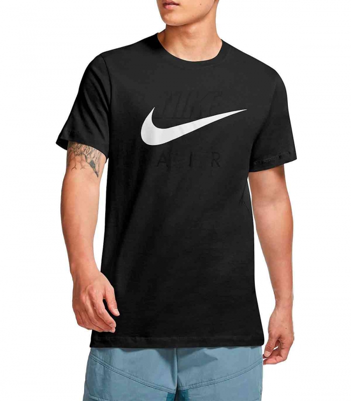 camiseta nike hombre negra