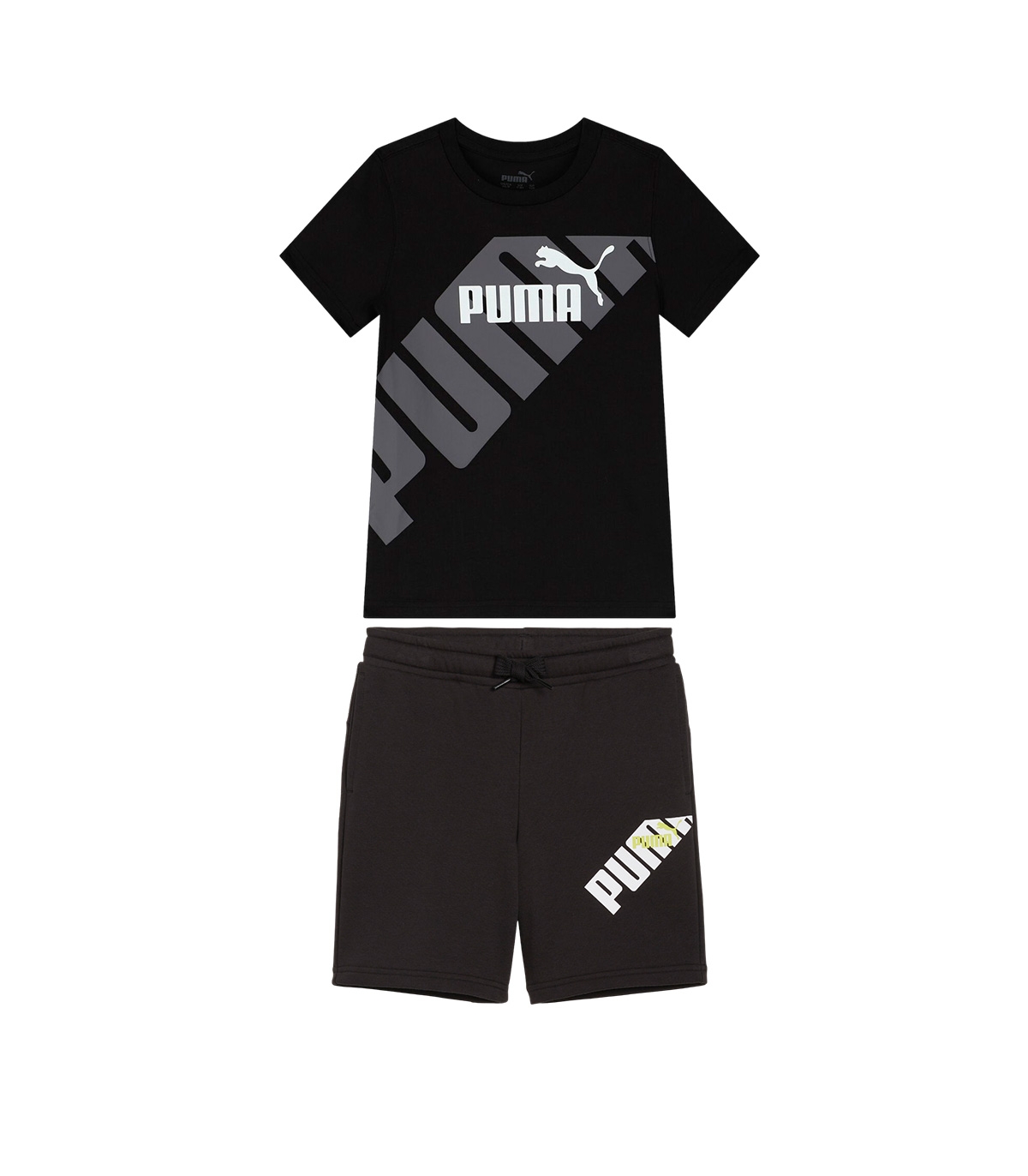 Puma - Conjunto Negro para Niño - Essentials