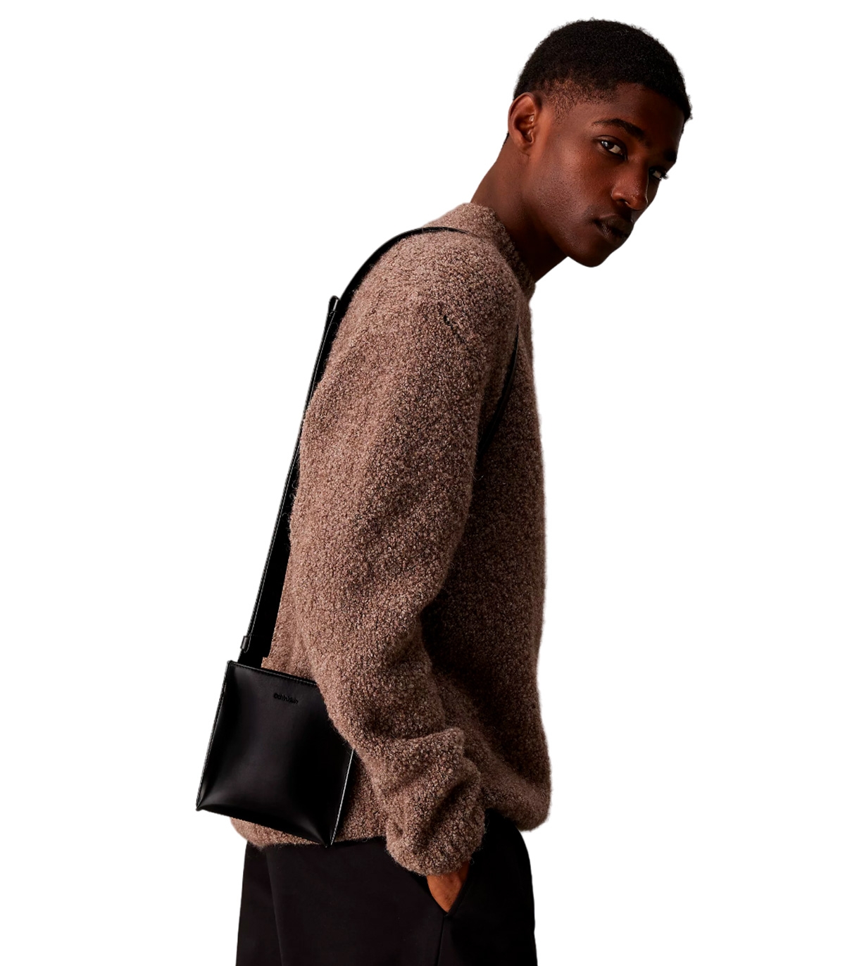 Calvin Klein - Bandolera Negra para Hombre - Glow