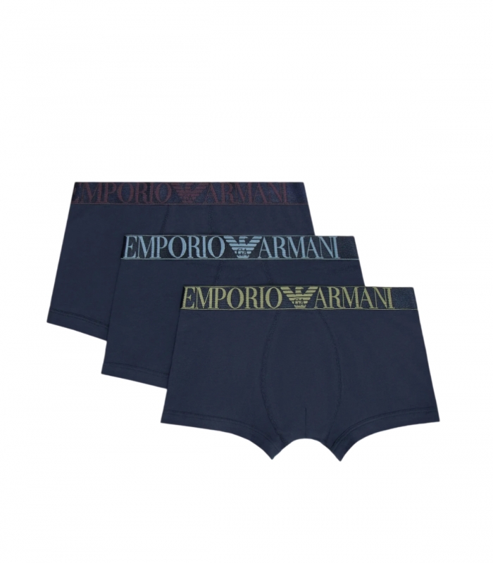 Emporio Armani - Calzoncillos Azules para Hombre - Pack 3