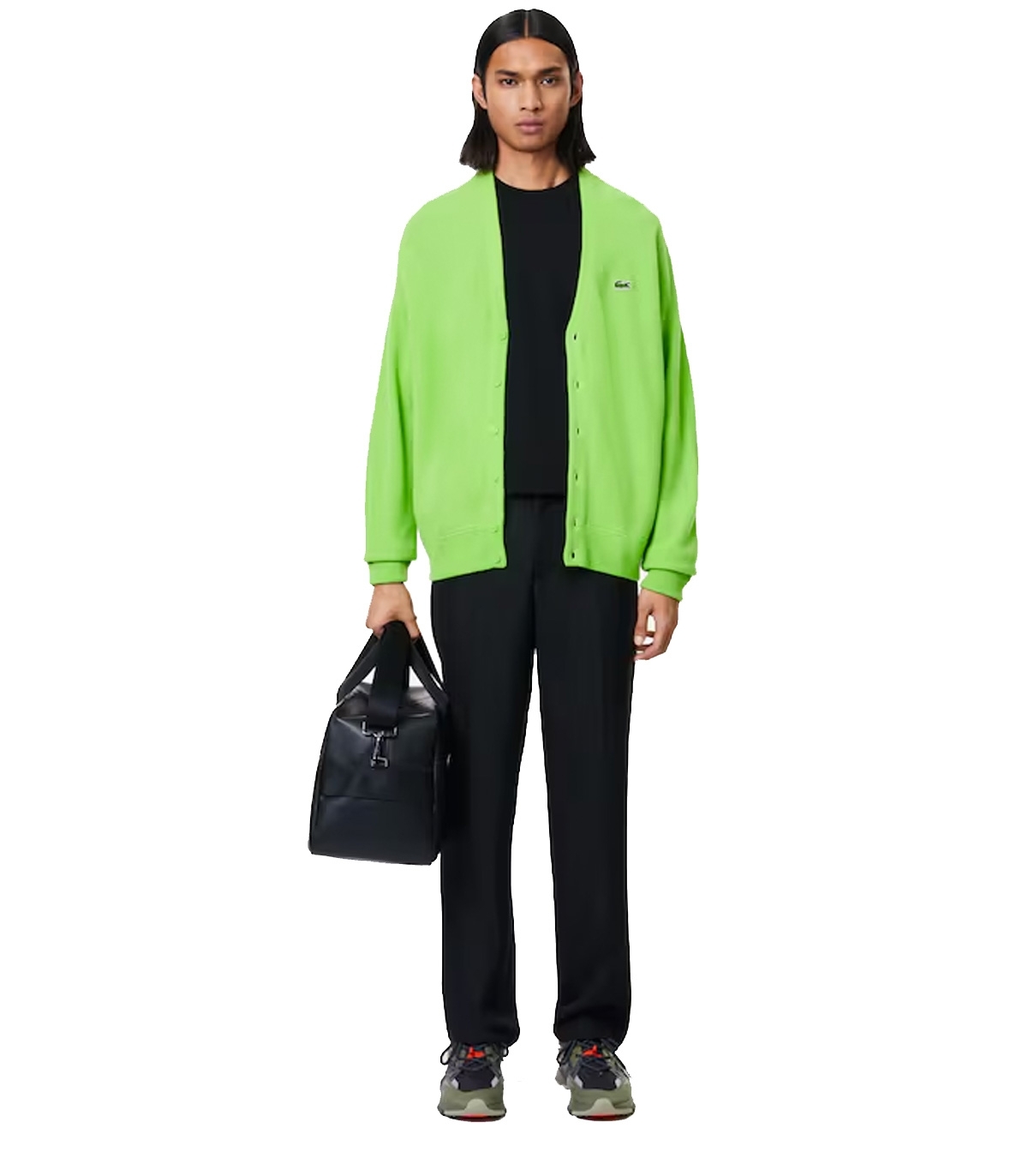 Lacoste - Camiseta Negra para Hombres - Algodón